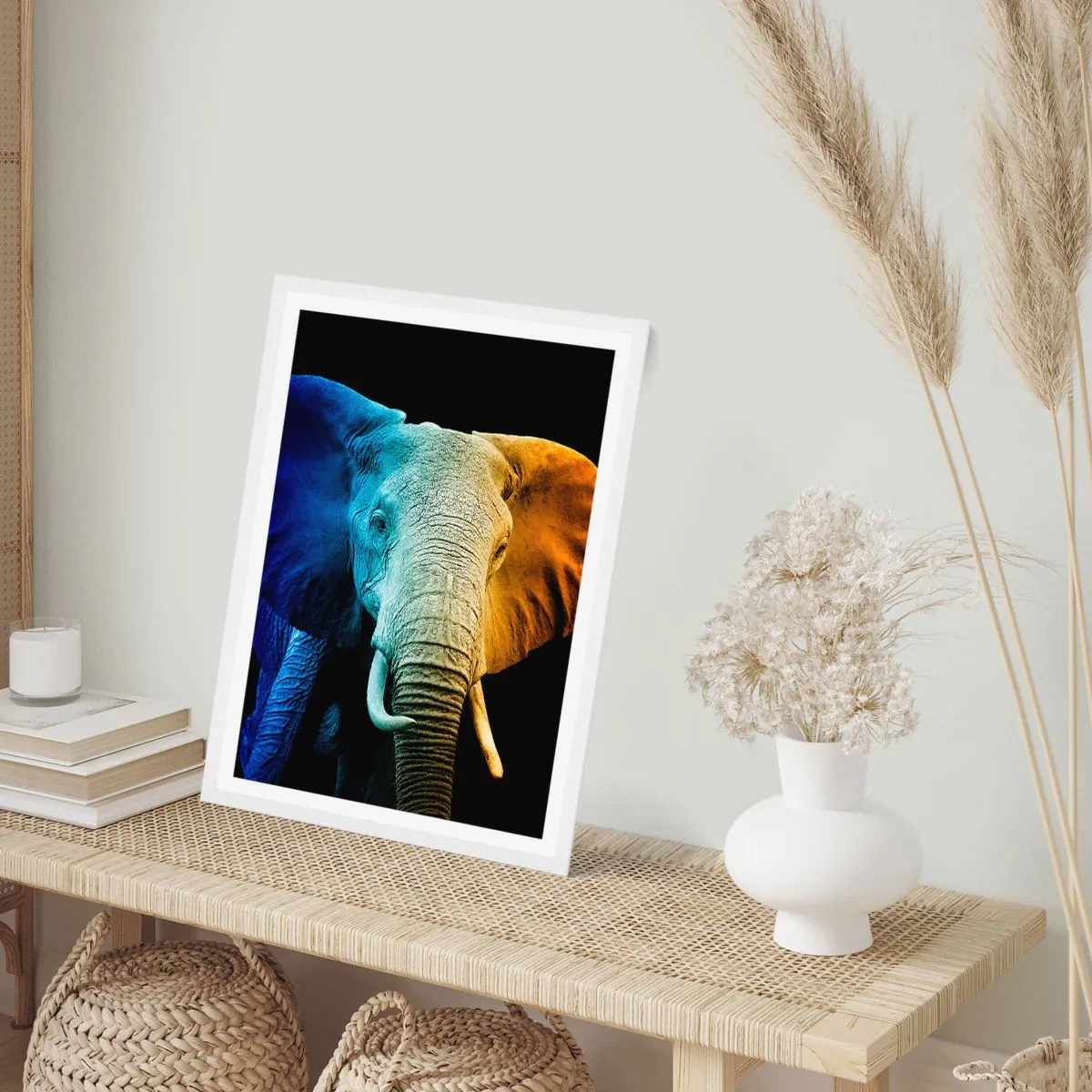 Poster in einem weißen Rahmen - Exzentrisch, kein Verrückter - 70x100 cm