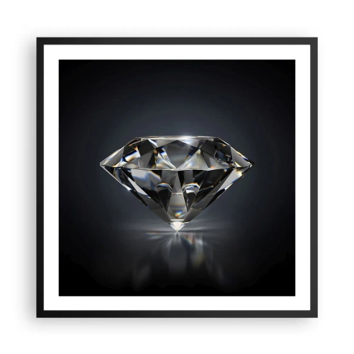 Poster in einem schwarzem Rahmen - Beste Freundin - 60x60 cm