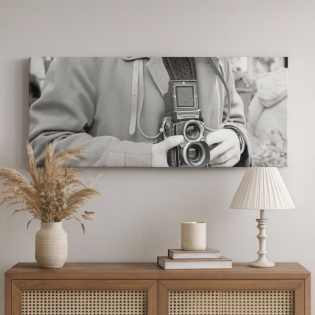 Bild auf Leinwand - Leinwandbild - Retro-Stil - 30x30 cm