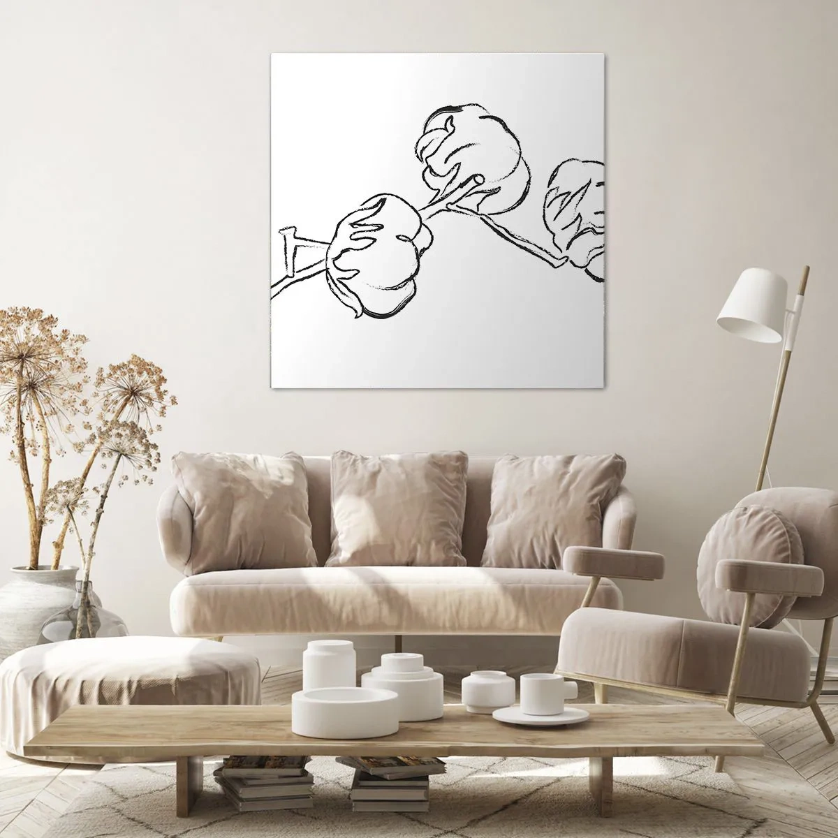 Bild auf Leinwand - Leinwandbild - Baumwolldaunen - 40x40 cm