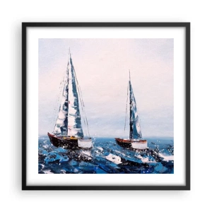 Poster in einem schwarzem Rahmen - Bruderschaft des Windes - 50x50 cm