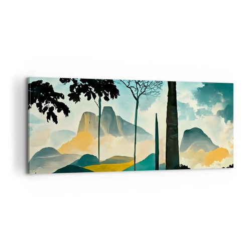 Bild auf Leinwand - Leinwandbild - Immer höher und höher - 100x40 cm