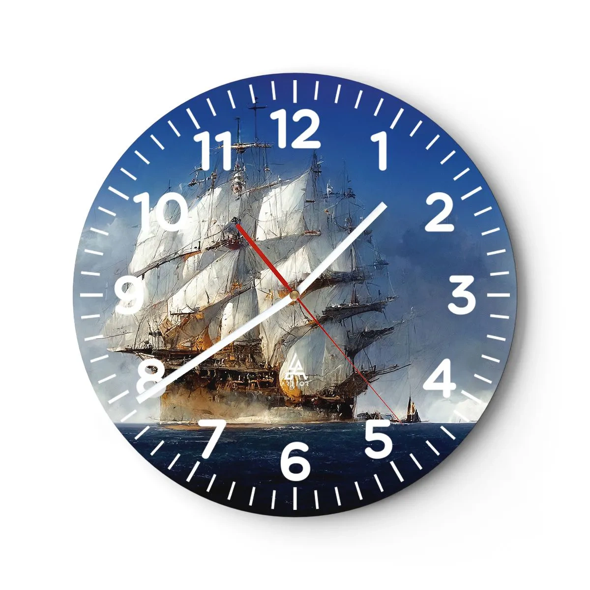 Wanduhr - Glasuhr - Der große Ruhm! - 30x30 cm