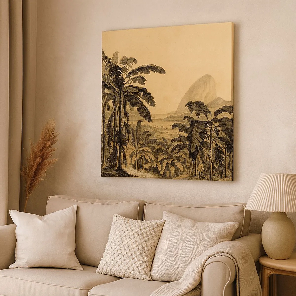 Bild auf Leinwand - Leinwandbild - in einem kolonialen Klima - 30x30 cm