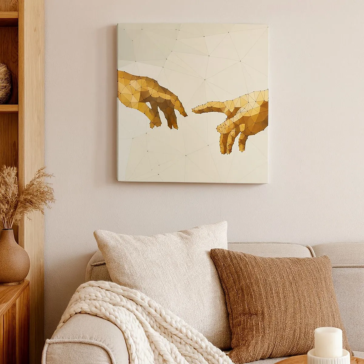 Bild auf Leinwand - Leinwandbild - Göttliche Geometrie - 30x30 cm