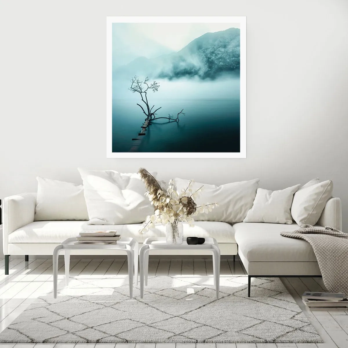 Poster - Aus Wasser und Nebel - 50x50 cm