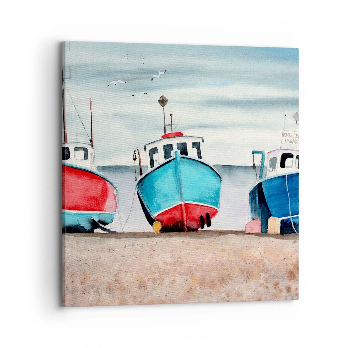 Bild auf Leinwand - Leinwandbild - Bereit zum Fang - 70x70 cm