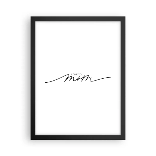 Poster in einem schwarzem Rahmen - Große Emotionen - 30x40 cm