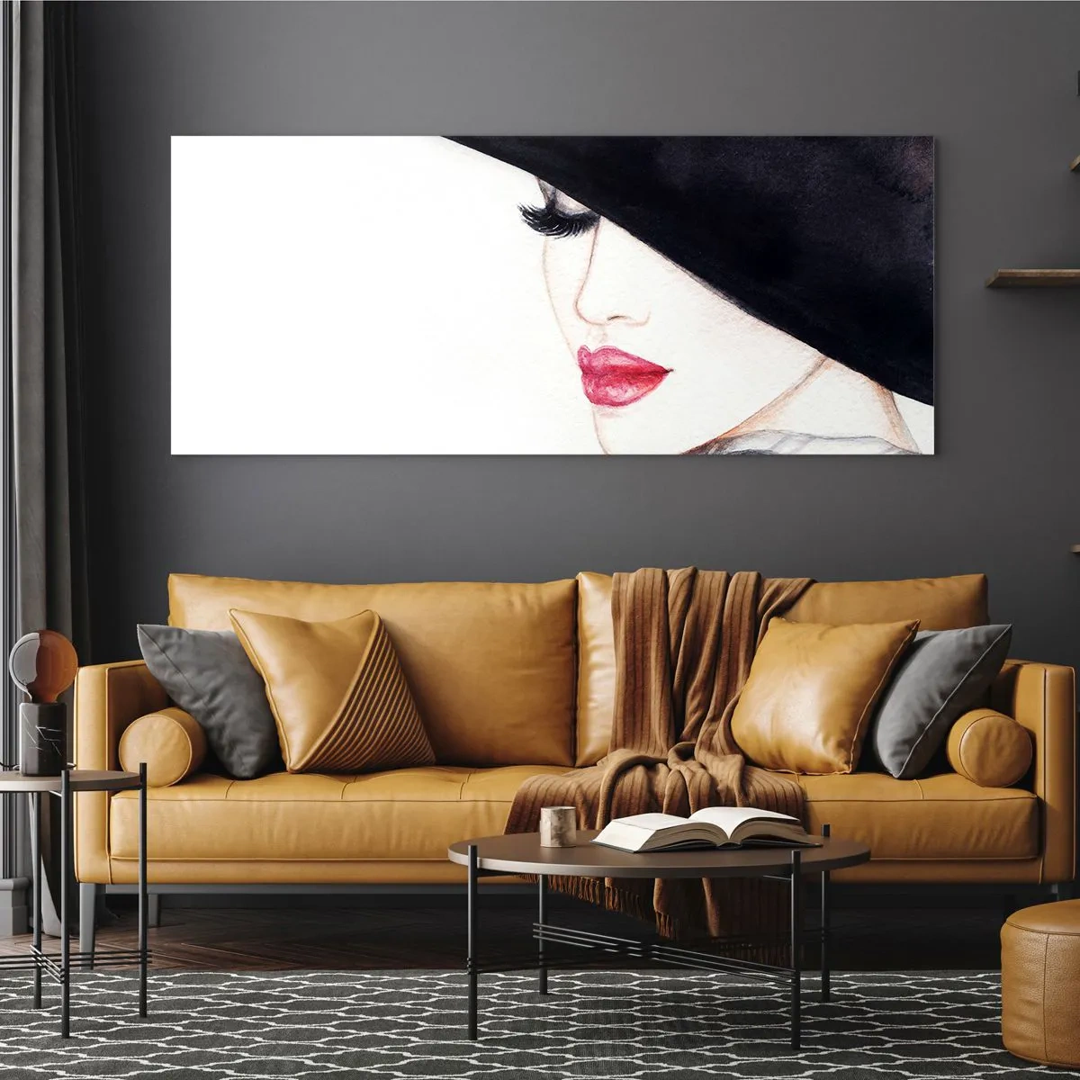 Glasbild - Bild auf glas - Eleganz und Sinnlichkeit - 90x30 cm
