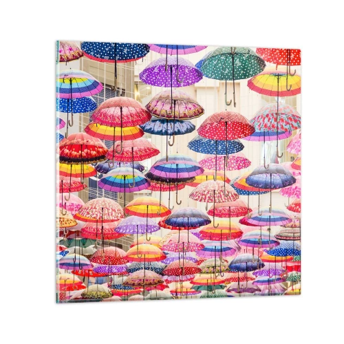 Glasbild - Bild auf glas - Stadtwiese - 50x50 cm