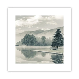 Poster - Der See schläft noch - 30x30 cm
