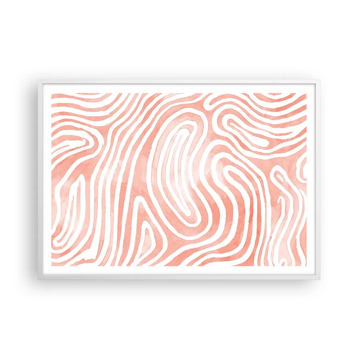 Poster in einem weißen Rahmen - Im Korallenlabyrinth - 100x70 cm