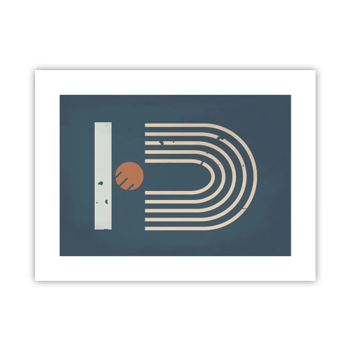 Poster - Geometrie auf dem Granatapfel - 40x30 cm