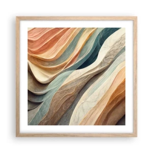 Poster in einem Rahmen aus heller Eiche - Moment vor der Veränderung - 50x50 cm