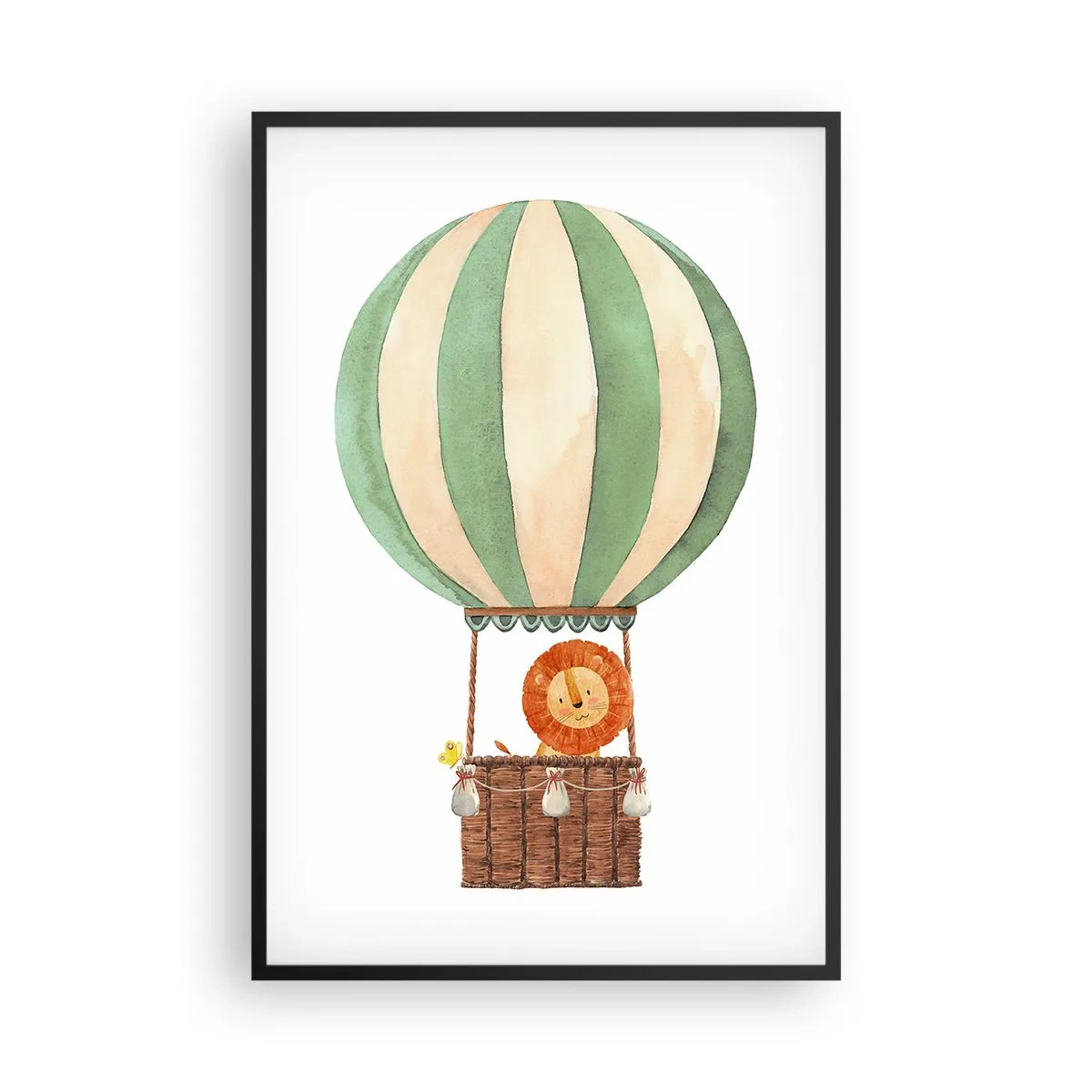 Poster in einem schwarzem Rahmen - Leons Reisen - 61x91 cm