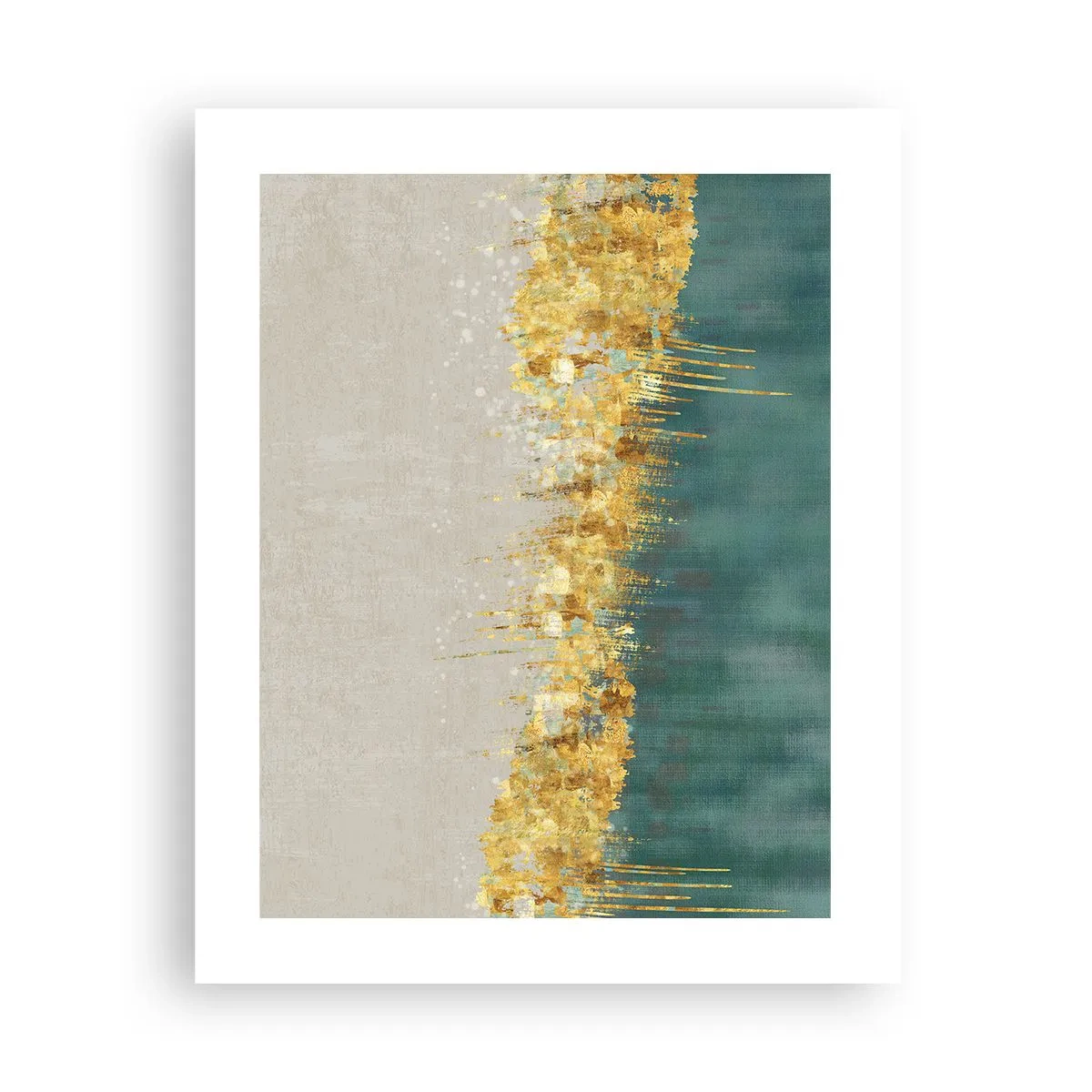 Poster - Goldener Rand - 40x50 cm