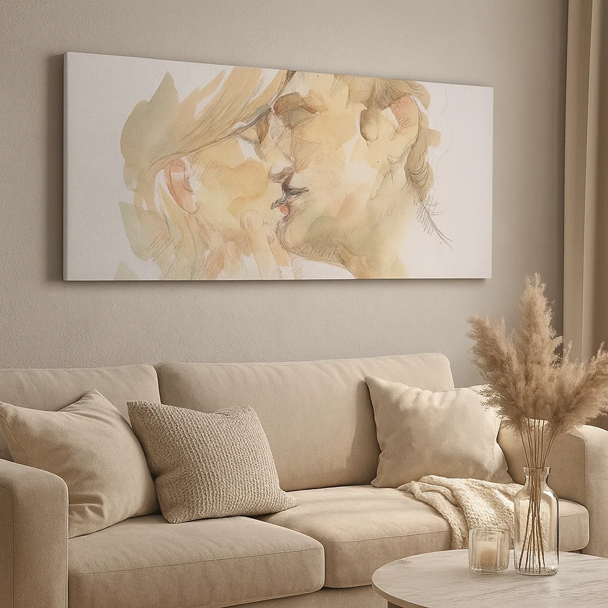 Bild auf Leinwand - Leinwandbild - Hälfte gefunden? - 30x30 cm