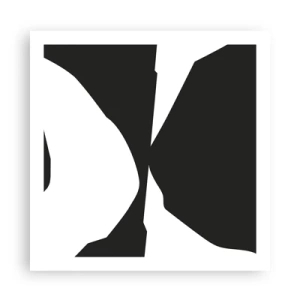 Poster - Positiv negativ - 60x60 cm