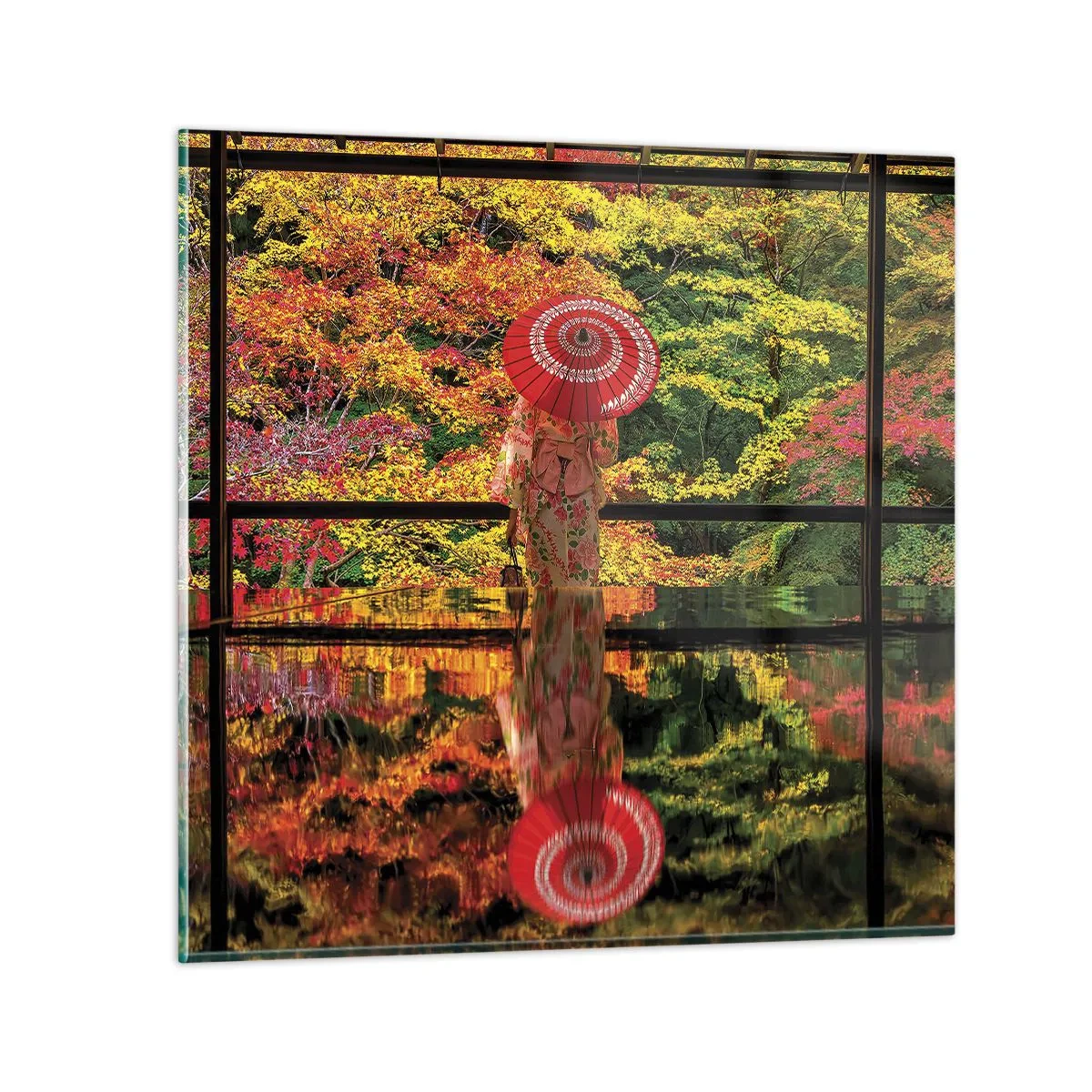 Glasbild - Bild auf glas - Im Tempel der Natur - 40x40 cm