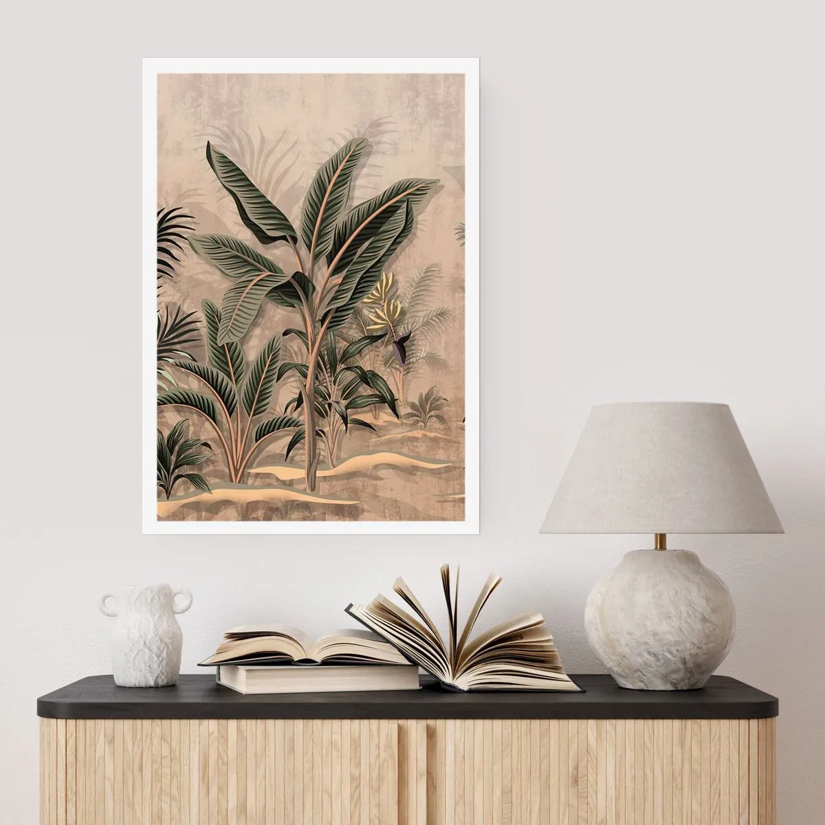 Poster - Eine Gravur im Kolonialstil - 30x40 cm