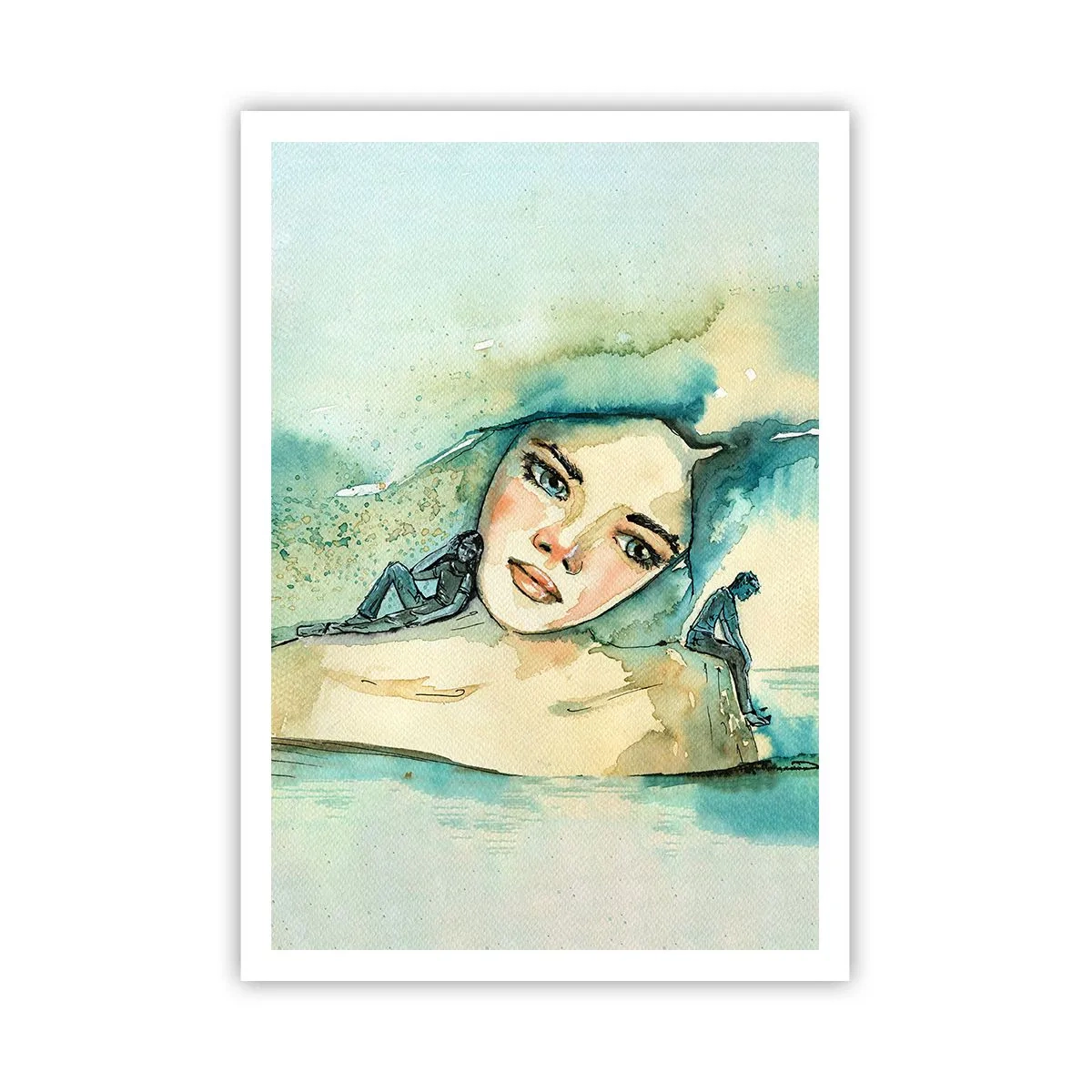 Poster - Bin ich blau? - 70x100 cm