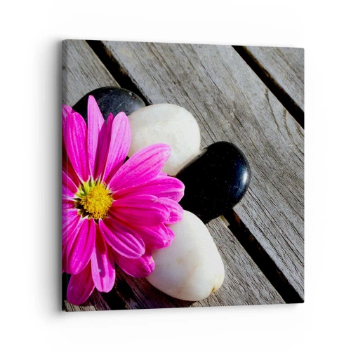 Bild auf Leinwand - Leinwandbild - Ruhe auf dem Pier - 30x30 cm