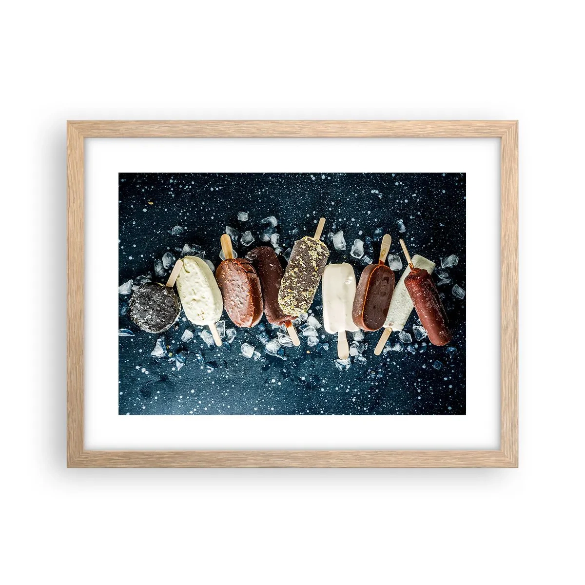 Poster in einem Rahmen aus heller Eiche - Geschmack des heißen Sommers - 40x30 cm