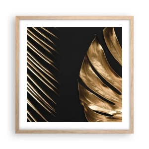 Poster in einem Rahmen aus heller Eiche - Anders und genauso teuer - 50x50 cm