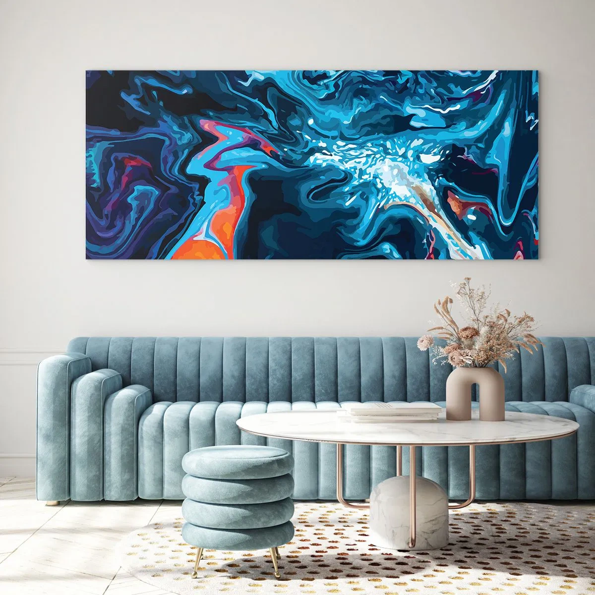 Glasbild - Bild auf glas - Reise ins Zentrum des Himmels - 100x40 cm