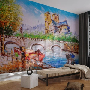 Fototapete Standard Eco - Ihre Zeit vergeht nie - Stadt, Paris, Die Architektur - 250x175 cm