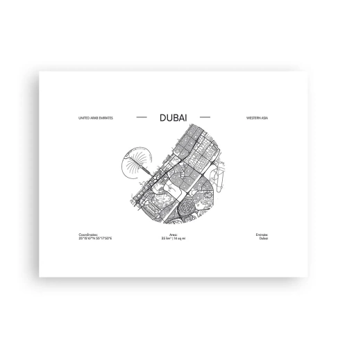 Poster - Anatomie von Dubai - 40x30 cm