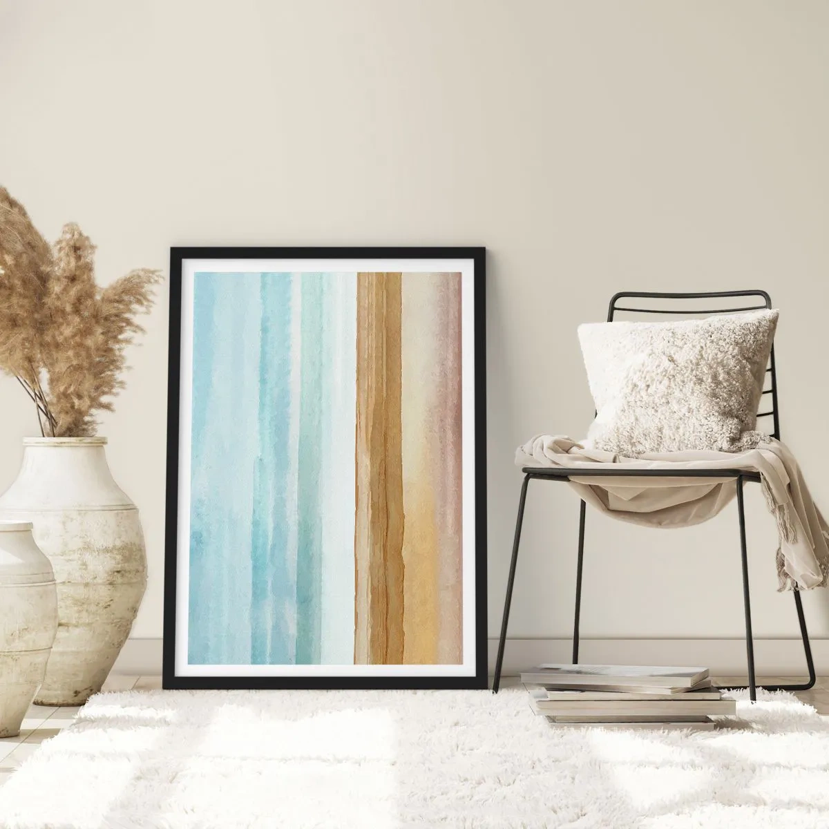 Poster in einem schwarzem Rahmen - Trost - 40x50 cm