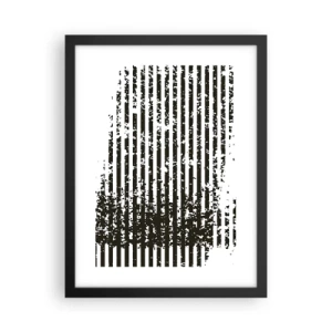 Poster in einem schwarzem Rahmen - Rhythmus und Rauschen - 30x40 cm