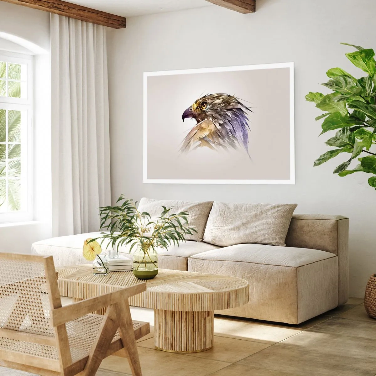 Poster - Porträt eines Kriegers - 70x50 cm