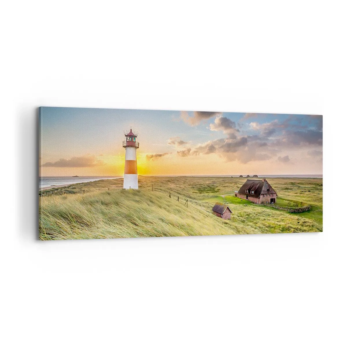 Bild auf Leinwand - Leinwandbild - Zwischen den Wellen - 100x40 cm