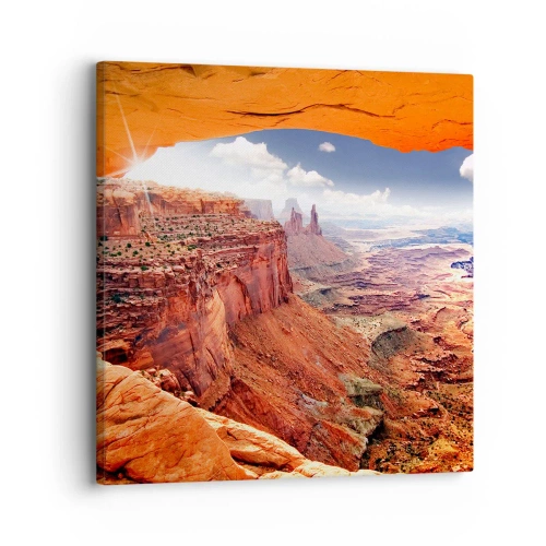 Bild auf Leinwand - Leinwandbild - Von der Natur selbst geschnitzt - 30x30 cm