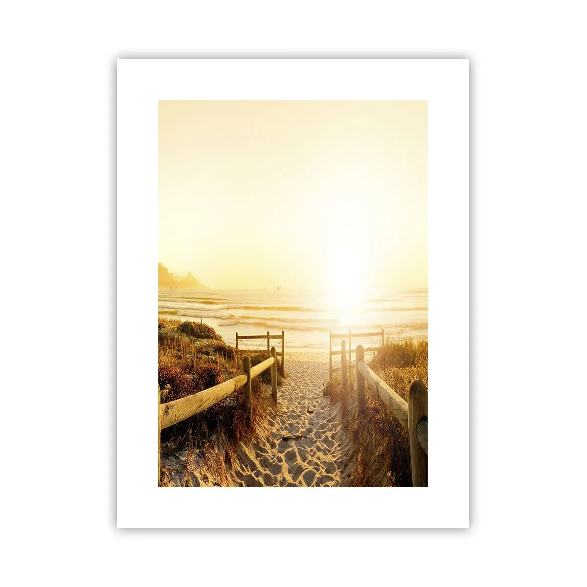 Poster - Über die Düne, der Sonne entgegen - 30x40 cm