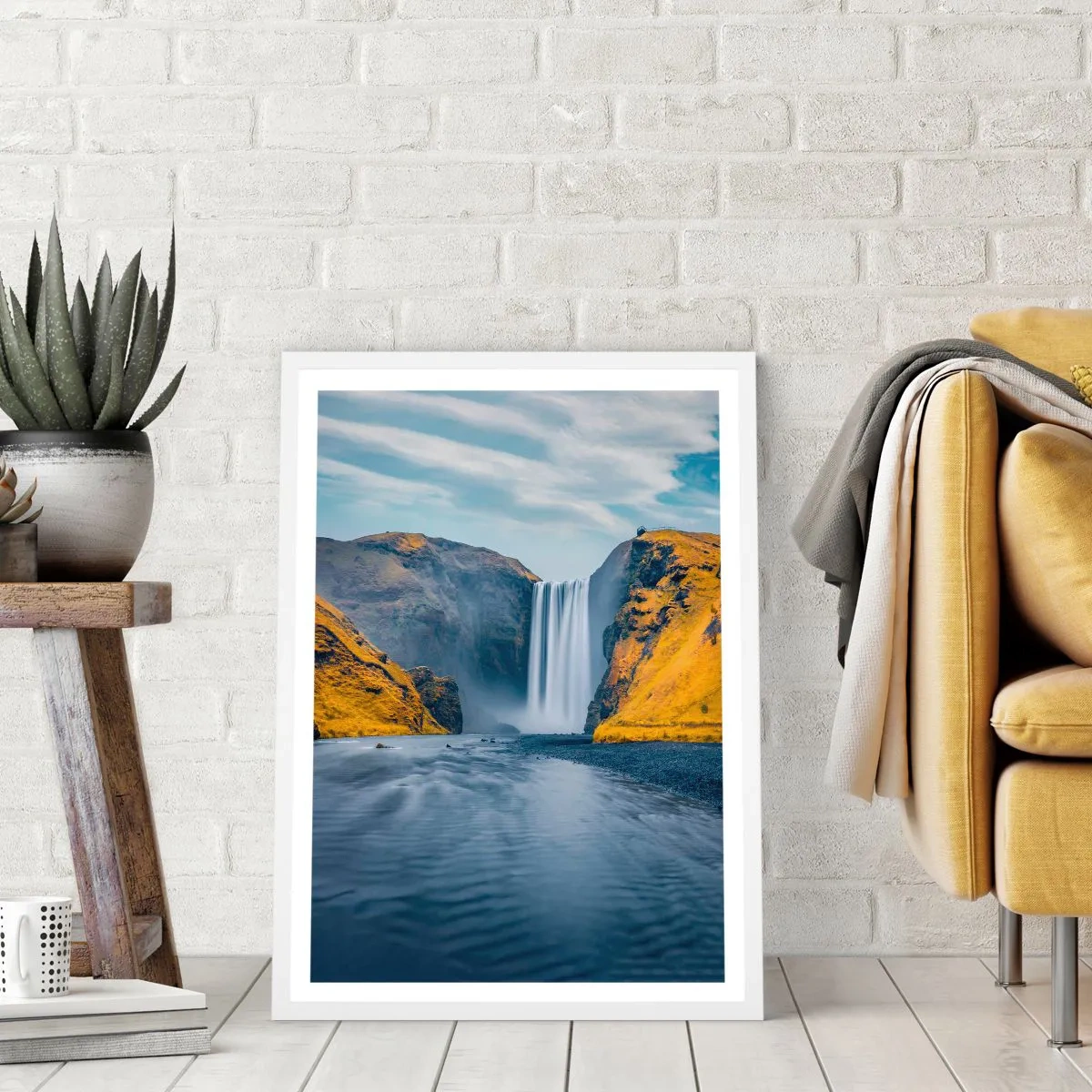 Poster in einem weißen Rahmen - Ewige Dauer, ewige Bewegung - 30x40 cm