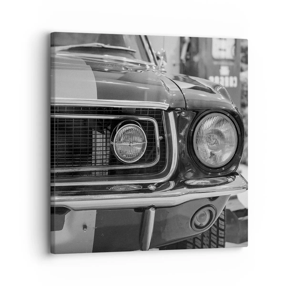 Bild auf Leinwand - Leinwandbild - Wilder Ritt - 30x30 cm