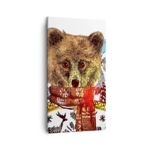 Bild auf Leinwand - Leinwandbild - Die Bärenhütte - 45x80 cm