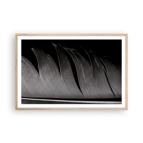 Poster in einem Rahmen aus heller Eiche - Stift – ein wunderbares Design - 91x61 cm