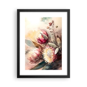 Poster in einem schwarzem Rahmen - Im Profil und en face - 30x40 cm