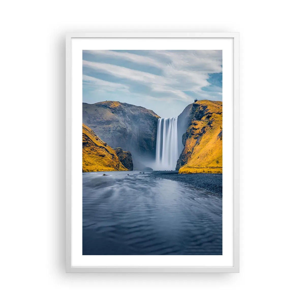 Poster in einem weißen Rahmen - Ewige Dauer, ewige Bewegung - 50x70 cm