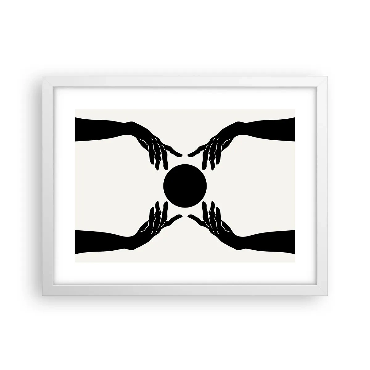 Poster in einem weißen Rahmen - Geheimes Zeichen - 40x30 cm