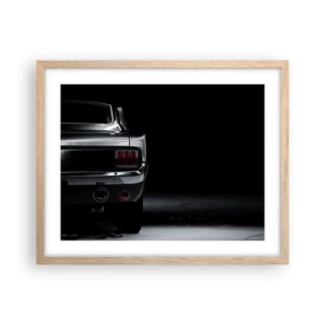 Poster in einem Rahmen aus heller Eiche - Charme des Klassikers - 50x40 cm