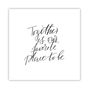 Poster - Fühlst du das auch? - 40x40 cm