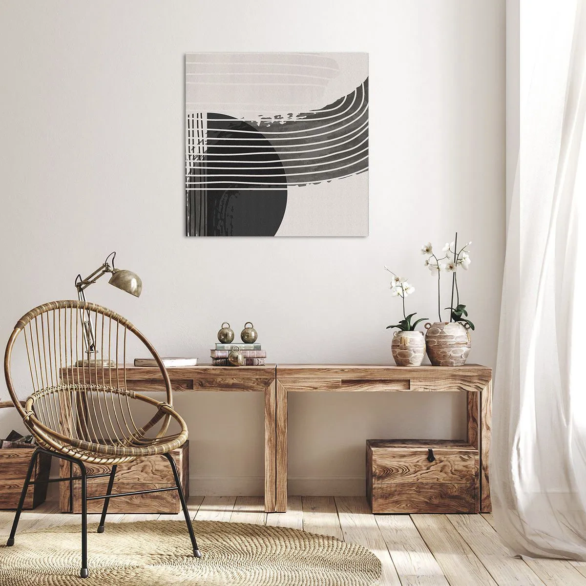 Bild auf Leinwand - Leinwandbild - Hin und zurück - 60x60 cm