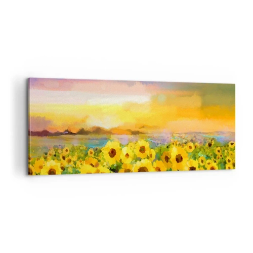 Bild auf Leinwand - Leinwandbild - Die Sonne selbst ist auf die Erde herabgestiegen - 100x40 cm