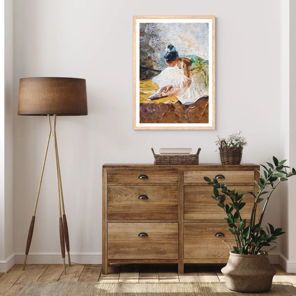 Poster in einem Rahmen aus heller Eiche - Aus einem Gemälde von Degas - 30x40 cm