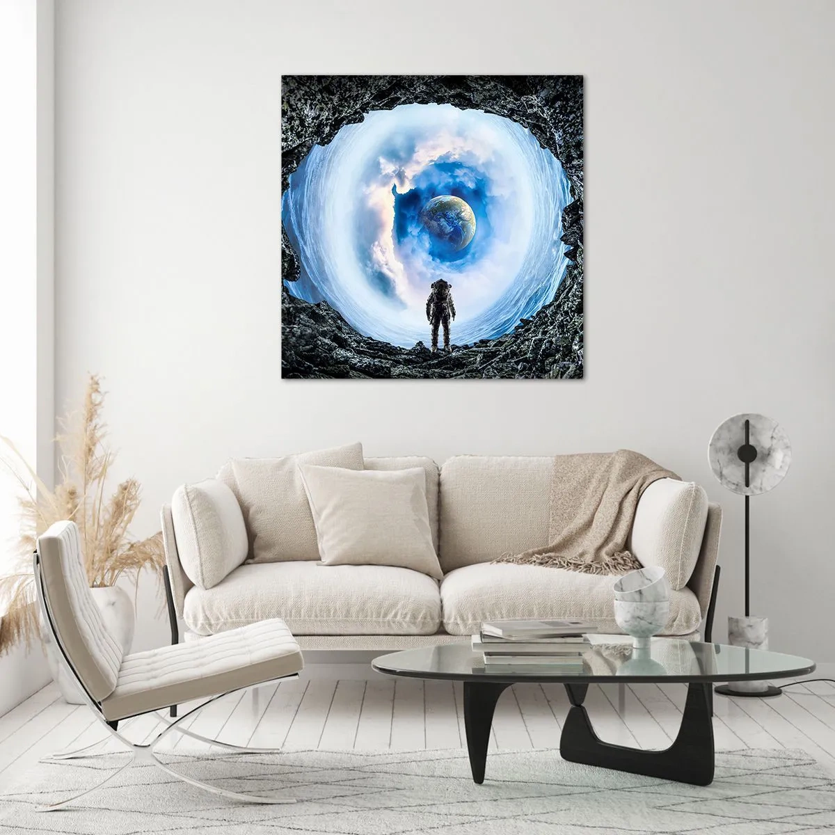 Glasbild - Bild auf glas - Es ist nicht weit von zu Hause - 40x40 cm